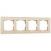 Рамка на 4 поста (шампань, Favorit) / W0041111