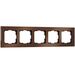 Рамка на 5 постов (коричневый алюминий, Aluminium) / WL11-Frame-05