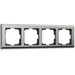 Рамка на 4 поста (глянцевый никель, Metallic) / W0041602