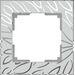 Рамка на 1 пост (серебряный, Edel) / WL09-Frame-01