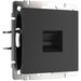 Розетка Ethernet RJ-45 cat. 6A экранированная (черный матовый) / W5120108