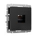 Розетка Ethernet RJ-45 cat. 6A экранированная (черный матовый) / W5120108